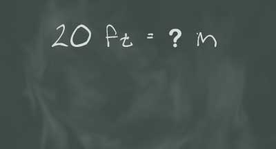 Imperial to Metric Conversion: Feet to Meters