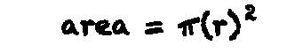 (pi times radius) squared